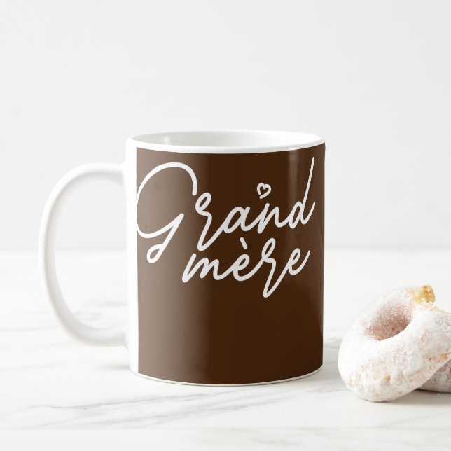 Grand-mere Cute Mother's Day Gift French Grandma  Kaffemugg (Med munk)