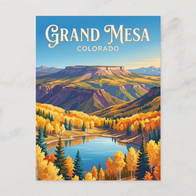 Grand Mesa USA Vykort (Framsida)