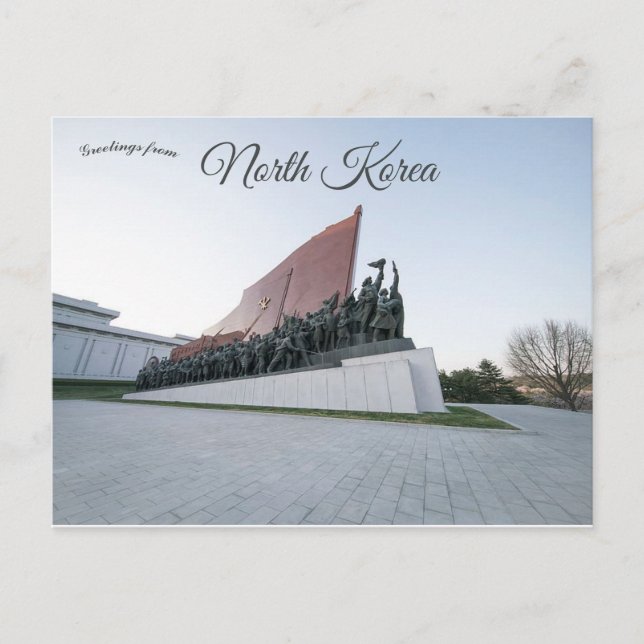 Grand Monument Mansu Backe Pyongyang Nordkorea Vykort (Framsida)