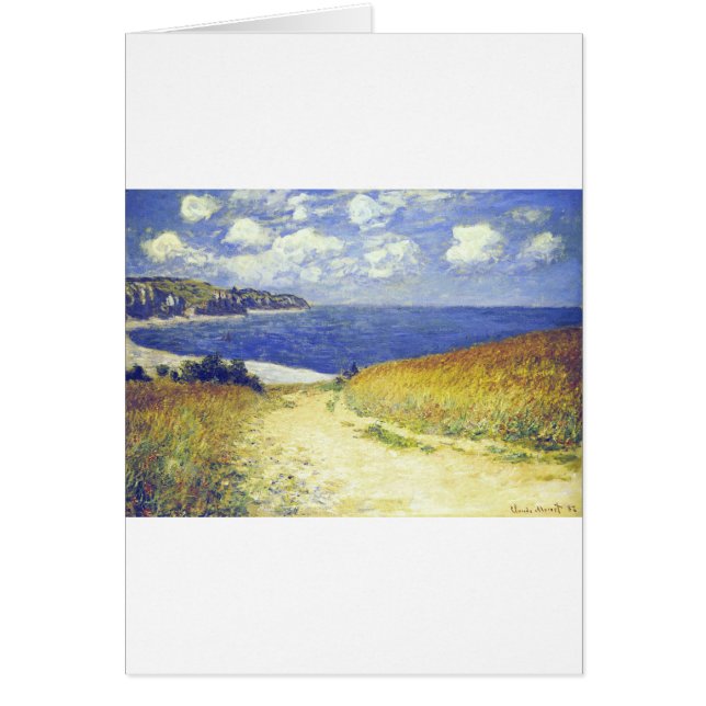 Gränd nära Pourville Hälsningskort (Framsidan)