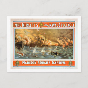 Grand Naval Spectacle Madison Square Garden Vykort