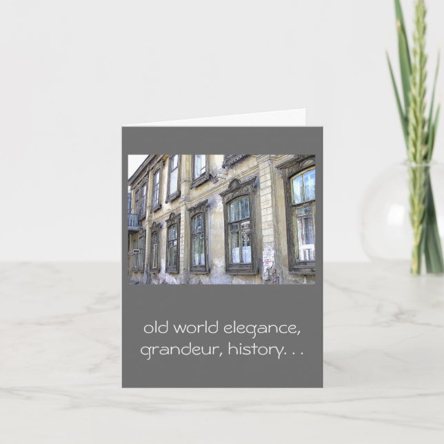 GRAND OLD RYSKA BYGGNAD/HUMOROUS BIRTHDAY-KORT KORT (Framsida)