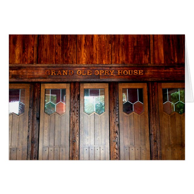 Grand Ole Opry House OBS Kort (Framsidan Horizontal)