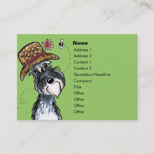 Grand Ole' Schnauzer Cute Affärskorts Visitkort