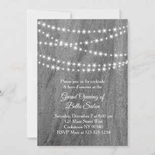 Grand Open Twinkle Ljus granite Inbjudningar