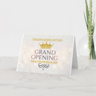 Grand Opening Hustle Mama Style Kort