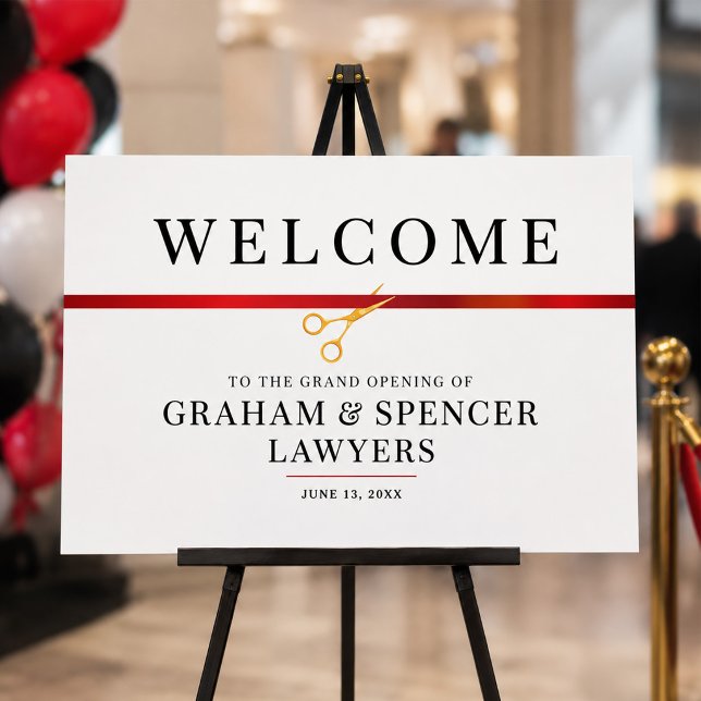 Grand Opening Welcome Sign Poster (Skapare uppladdad)