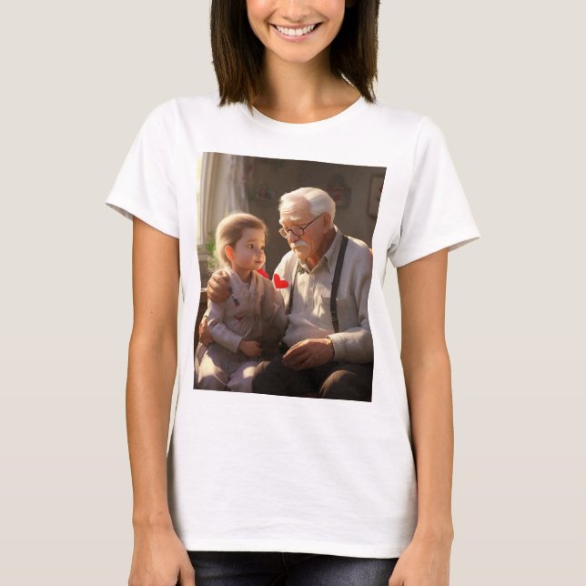 Grand Pa Kärlek T Shirt (Framsida)