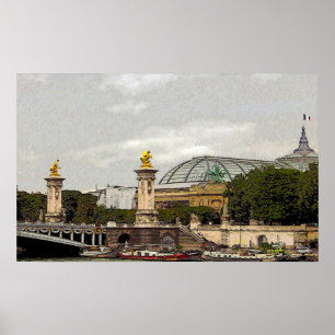 Grand Palais i Paris, Frankrike - bran poster
