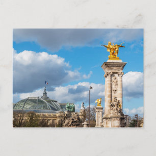 Grand Palais och Pont Alexandre III - Paris Vykort