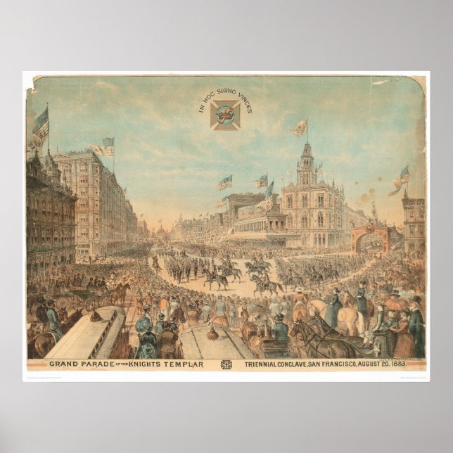 Grand Parade of the Knights Templar (1294A) Poster (Framsidan)