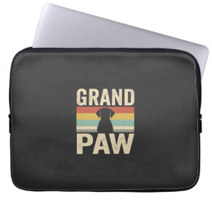 Grand Paw Vintage Hund Retro Laptop Fodral