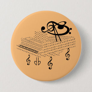 Grand piano, klassisk musik, knapp