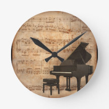 Grand Piano med Musik noter