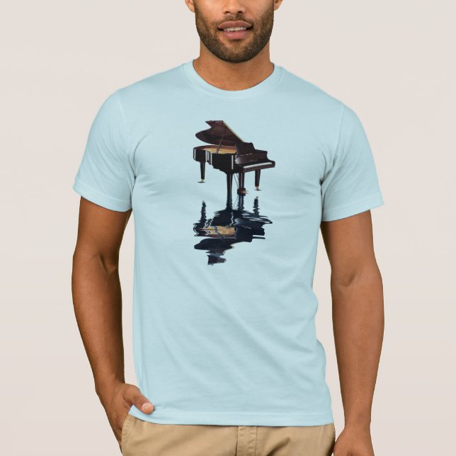 GRAND PIANO Music Älskare T-Shirt (Framsida)