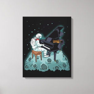 Grand Piano Music Pianist Gift Astronaut Piano Canvastryck