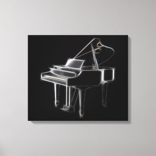 Grand Piano Musical Classical Instrument Canvastryck