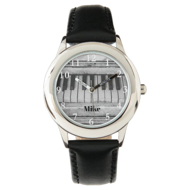 Grand Piano Nycklar Custom Name Watch Armbandsur (Framsida)