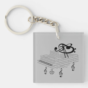 Grand piano och Ludwig van Beethoven, musik noter