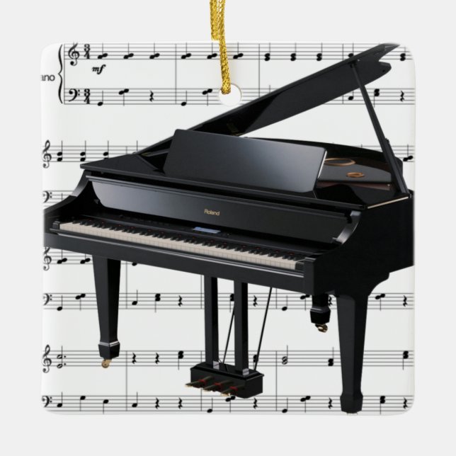 Grand Piano Ornament (Framsida)