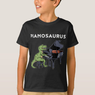 Grand Piano Pianist Gift Dinosaur Music Piano T Shirt