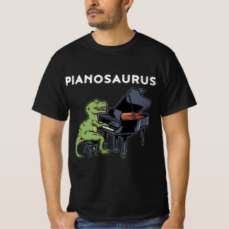 Grand Piano Pianist Gift Dinosaur Music Piano T Shirt