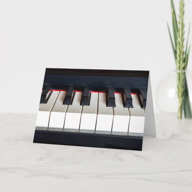 Grand Piano Piano Greeting Card Kort (Framsida)