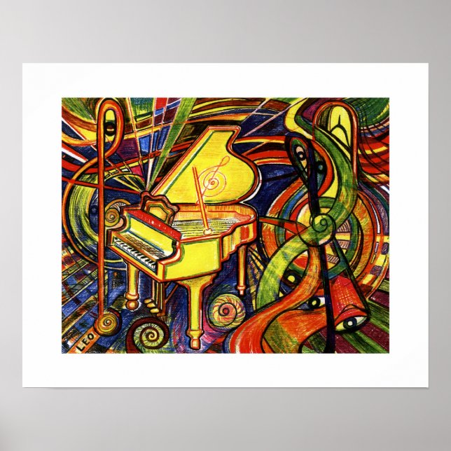 Grand Piano Poster (Framsidan)
