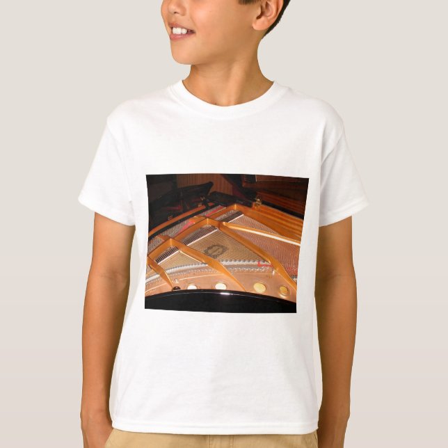 Grand Piano Soundboard T-shirt (Framsida)