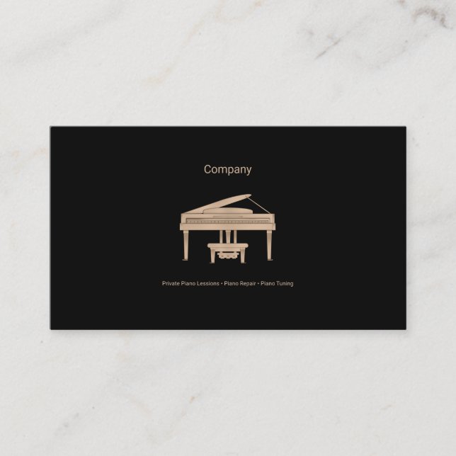 Grand Piano Visitkort (Framsida)