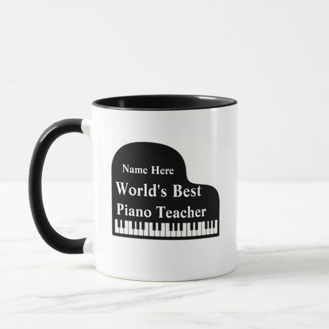 Grand Piano World's Best Piano Teacher Mugg (Vänster)