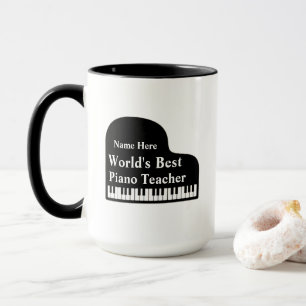 Grand Piano World's Best Piano Teacher Mugg