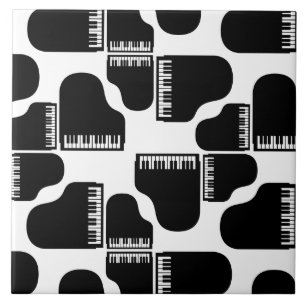 Grand Pianos Music Thed Piano Art ANPASSNINGSBAR F Kakelplatta