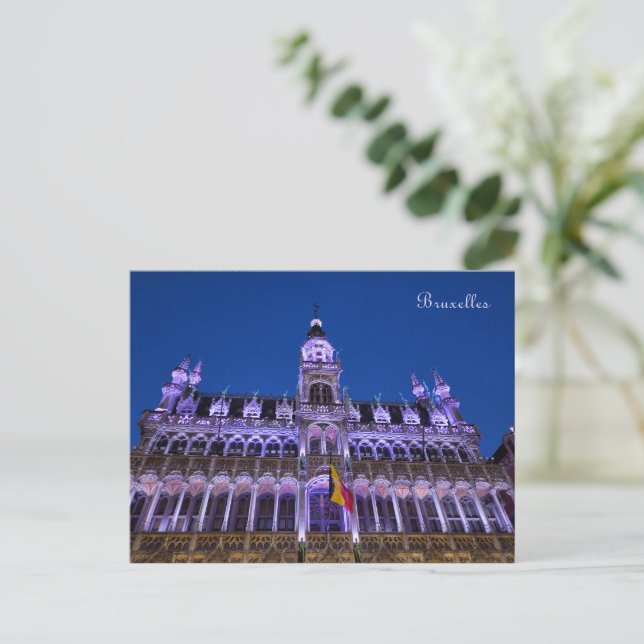 Grand Place i Bryssel Helg Vykort (Stående Fram)