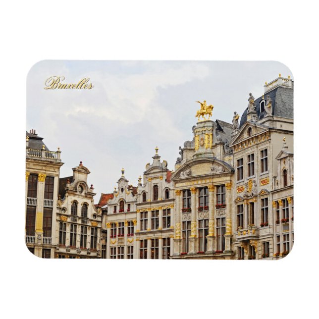 Grand Place i Bryssel Magnet (Horisontell)