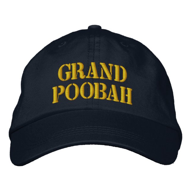 GRAND POOBAH Embroized Cap Broderad Keps (Framsida)