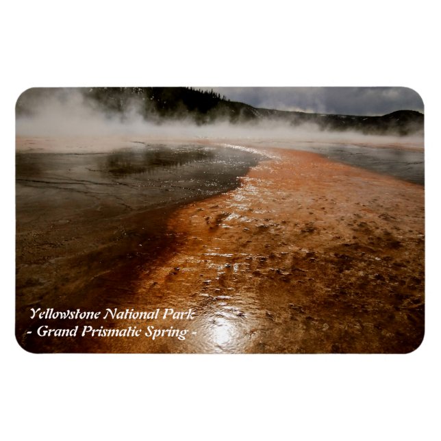 GRAND PRISMATIC SPRING I YELLOWSTONE PARK (10) MAGNET (Horisontell)