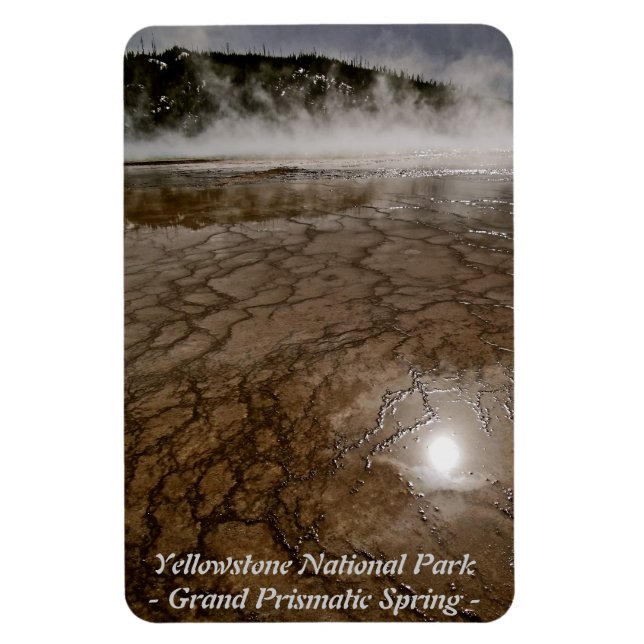 GRAND PRISMATIC SPRING I YELLOWSTONE PARK (14) MAGNET (Vertikal)