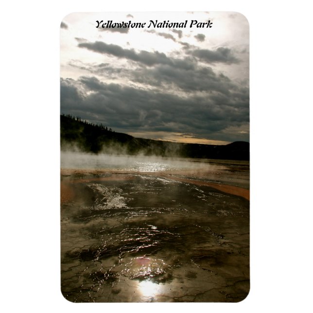 GRAND PRISMATIC SPRING I YELLOWSTONE PARK (16) MAGNET (Vertikal)