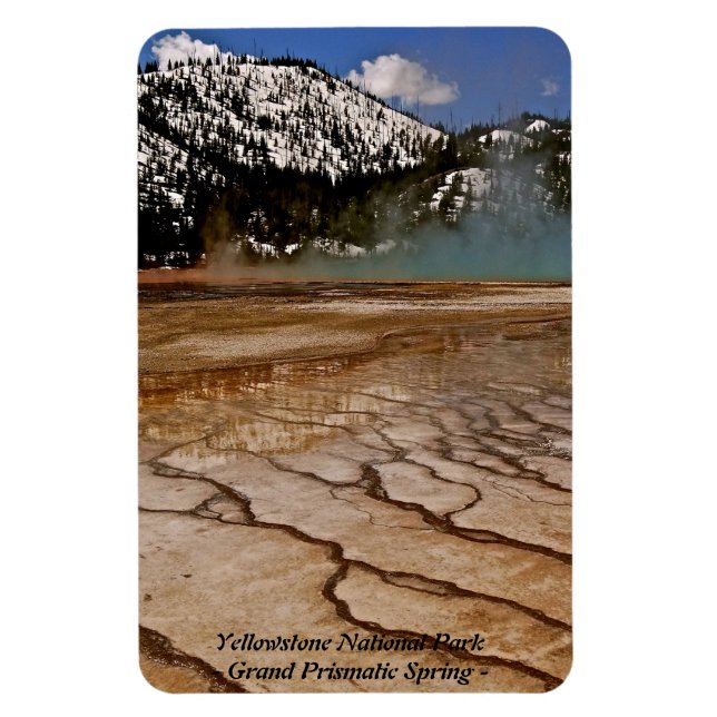GRAND PRISMATIC SPRING I YELLOWSTONE PARK (8) MAGNET (Vertikal)