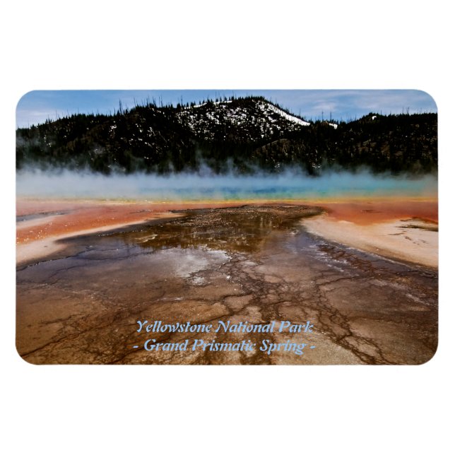 GRAND PRISMATIC SPRING I YELLOWSTONE PARK MAGNET (Horisontell)
