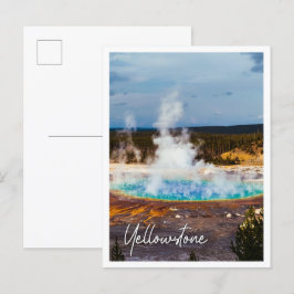 Grand prismatic vår i Yellowstone USA Vykort