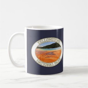 Grand Prismatic Vår vid nationalparken Yellowstone Kaffemugg