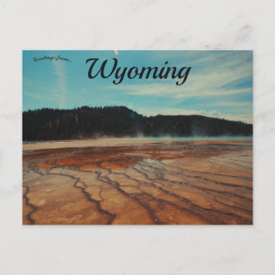 Grand Prismatic Vår Wyoming USA Vykort
