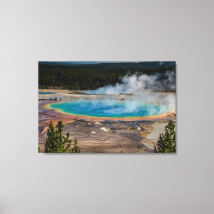 Grand Prismatic Vår Yellowstone nationalpark Canvastryck