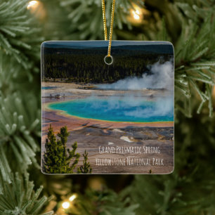 Grand Prismatic Vår Yellowstone nationalpark Julgransprydnad Keramik