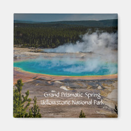 Grand Prismatic Vår Yellowstone nationalpark Magnet