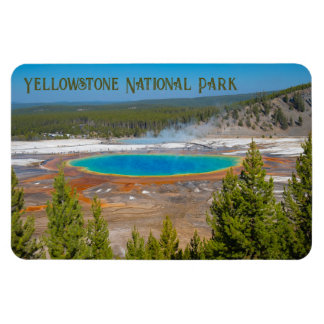 Grand Prismatic Vår Yellowstone nationalpark Magnet