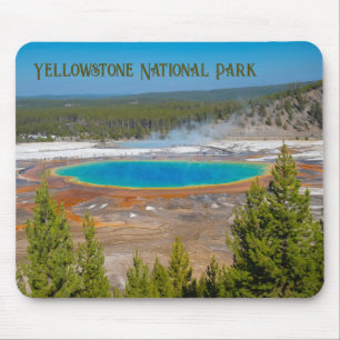 Grand Prismatic Vår Yellowstone nationalpark Musmatta