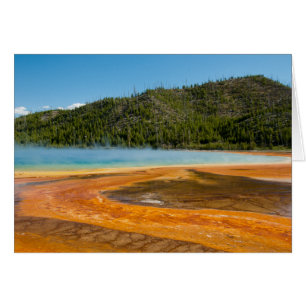Grand Prismatic Vår Yellowstone nationalpark OBS Kort